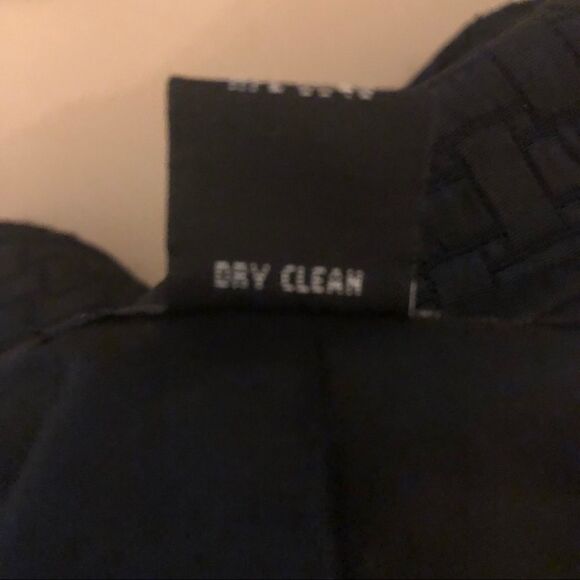 Alfani Sz S Classic Black Textured Zip-Up Career Work Office Suit Fitted Blazer - Picture 5 of 5